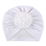 New Flower Baby Hat for Girls Princess Velvet Baby Beanie Elastic Toddler Baby Turban Hats Infant Girl Cap 20 Colors