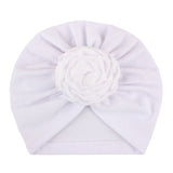 New Flower Baby Hat for Girls Princess Velvet Baby Beanie Elastic Toddler Baby Turban Hats Infant Girl Cap 20 Colors