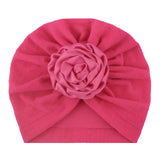 New Flower Baby Hat for Girls Princess Velvet Baby Beanie Elastic Toddler Baby Turban Hats Infant Girl Cap 20 Colors