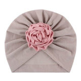New Flower Baby Hat for Girls Princess Velvet Baby Beanie Elastic Toddler Baby Turban Hats Infant Girl Cap 20 Colors