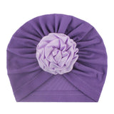 New Flower Baby Hat for Girls Princess Velvet Baby Beanie Elastic Toddler Baby Turban Hats Infant Girl Cap 20 Colors