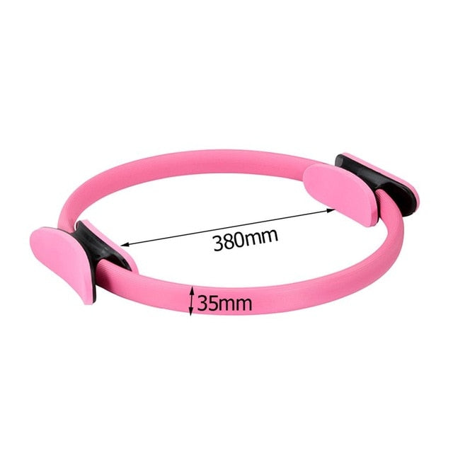 Yoga Circle Dual Grip Yoga Pilates Ring Body Building Training Circle Fitness Circle Gym Workout Pilates Lose Weight Equipment