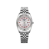 Couple Watch Diamond Women's Watch Luxury Gold LadyLover Stainless Steel Quartz Waterproof Wristwatches for Men Analog Auto Date