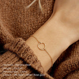 eManco Not Darken 316L Stainless Steel Bracelets for women Adjustable Chain Charm Bracelets women Minimalist Bracelet Jewellery