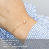 eManco Not Darken 316L Stainless Steel Bracelets for women Adjustable Chain Charm Bracelets women Minimalist Bracelet Jewellery