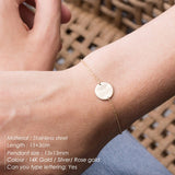 eManco Not Darken 316L Stainless Steel Bracelets for women Adjustable Chain Charm Bracelets women Minimalist Bracelet Jewellery