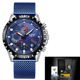 LIGE Top Brand Luxury Mens Fashion Watch Men Sport Waterproof Quartz Watches Men All Steel Army Military Watch Relogio Masculino