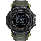 SMAEL Mens Watch Military Waterproof Sport Wrist Watch Digital Stopwatches For Men 1802 Military Watches Male Relogio Masculino