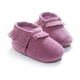 2020 PU Suede Leather Newborn Baby Moccasins Shoes Soft Soled Non-slip Crib First Walker
