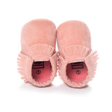 2020 PU Suede Leather Newborn Baby Moccasins Shoes Soft Soled Non-slip Crib First Walker