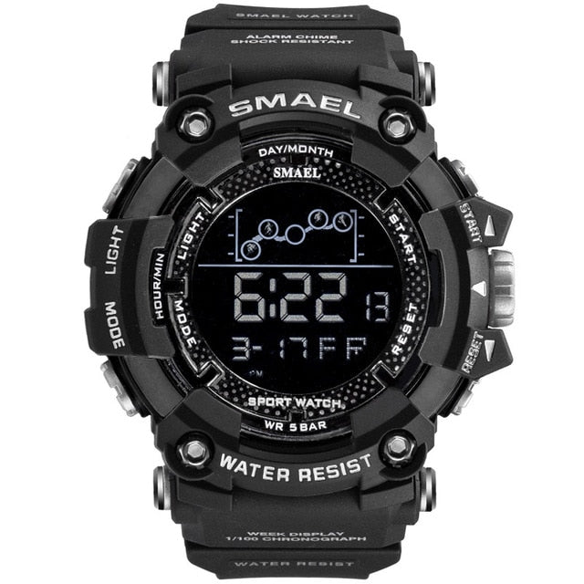 Mens Watch Military Water resistant SMAEL Sport watch Army led Digital wrist Stopwatches for male 1802 relogio masculino Watches
