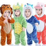 Baby Rompers Winter Kigurumi Lion Costume For Girls Boys Toddler Animal Jumpsuit Infant Clothes Pyjamas Kids Overalls ropa bebes