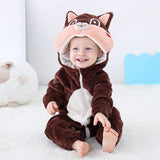 Baby Rompers Winter Kigurumi Lion Costume For Girls Boys Toddler Animal Jumpsuit Infant Clothes Pyjamas Kids Overalls ropa bebes