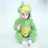 Baby Rompers Winter Kigurumi Lion Costume For Girls Boys Toddler Animal Jumpsuit Infant Clothes Pyjamas Kids Overalls ropa bebes