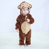 Baby Rompers Winter Kigurumi Lion Costume For Girls Boys Toddler Animal Jumpsuit Infant Clothes Pyjamas Kids Overalls ropa bebes