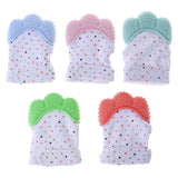 Baby Teether Gloves Squeaky Grind Teeth Oral Care Teething Pain Relief Newborn Bite Chew Sound Toys Adjustable Dec17