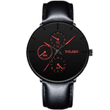 Fashion Mens Business Black Watches Luxury Stainless Steel Ultra Thin Mesh Belt Quartz Men Wrist Watch Casual Classic Male Watch