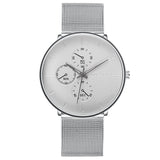 Fashion Mens Business Black Watches Luxury Stainless Steel Ultra Thin Mesh Belt Quartz Men Wrist Watch Casual Classic Male Watch