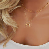 Women Gold Color Chain Star Choker Necklace Collana Kolye Bijoux Collares Mujer gargantilha Collier Femme