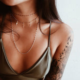 Women Gold Color Chain Star Choker Necklace Collana Kolye Bijoux Collares Mujer gargantilha Collier Femme