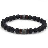 Men Bracelet Natural Moonstone Bead Tibetan Buddha Bracelet chakra Lava Stone Diffuser Bracelets Men Jewelry gift Drop Shipping