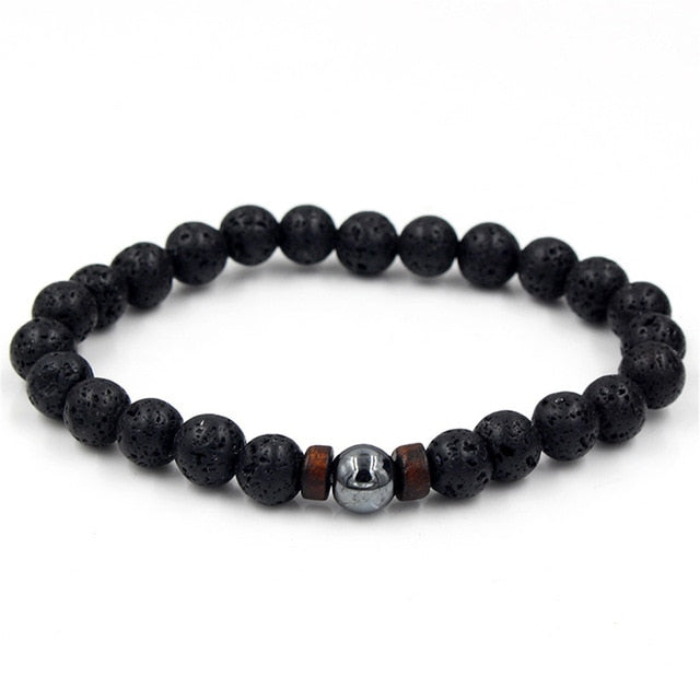 Men Bracelet Natural Moonstone Bead Tibetan Buddha Bracelet chakra Lava Stone Diffuser Bracelets Men Jewelry gift Drop Shipping