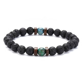 Men Bracelet Natural Moonstone Bead Tibetan Buddha Bracelet chakra Lava Stone Diffuser Bracelets Men Jewelry gift Drop Shipping