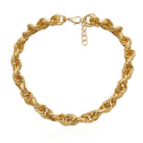 High Quality Punk Lock Choker Necklace Pendant Women Collar Statement Brand Gold Color Chunky Thick Chain Necklace Steampunk Men