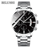 Men's Watch Luxury Brand BELUSHI High-end Man Business Casual Watches Mens Waterproof Sports Quartz Wristwatch relogio masculino