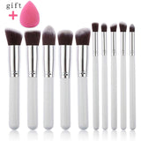 Makeup Brushes tool set 10pcs Professional Powder Foundation Eyeshadow Make Up Brushes Cosmetics Soft Synthetic Hair