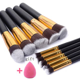 Makeup Brushes tool set 10pcs Professional Powder Foundation Eyeshadow Make Up Brushes Cosmetics Soft Synthetic Hair