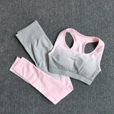 Ombre Yoga Set Sports Bra and Leggings Women Gym Set Clothes Seamless Workout Fitness Sportswear Fitness Sports Suit Sportswear