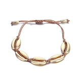IPARAM Bohemia Vintage Shell Rope Chain Bracelet Women Beach Sea Shell Bracelet Anklet Jewelry Party Gift Wholesale