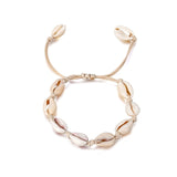 IPARAM Bohemia Vintage Shell Rope Chain Bracelet Women Beach Sea Shell Bracelet Anklet Jewelry Party Gift Wholesale