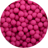 LOFCA 15mm 20pcs/lot Silicone Loose Beads Safe Teether Round Baby Teething Beads DIY Chewable Colorful Teething For Infant