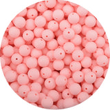 LOFCA 15mm 20pcs/lot Silicone Loose Beads Safe Teether Round Baby Teething Beads DIY Chewable Colorful Teething For Infant