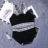 Maidy Female Bra Set Seamless Lingerie Sport Bra Brief Sets Cotton Active Bras Wire Free Underwear Women Size 32-34-36 A-B-C