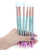 Makeup Brushes Kit Natural Tool Mermai Pencil Cosmetics Foundation Artist Mermaid Highlighter Face Set Of Bronzer Eyeshadow Lip