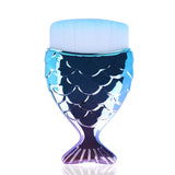 Make Up Brushes Cosmetic Professional Tail Mermaid Holder Shape Makeup Brush Foundation Cosmetic Fish Tools Kit Powder Face