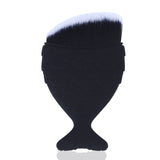 Make Up Brushes Cosmetic Professional Tail Mermaid Holder Shape Makeup Brush Foundation Cosmetic Fish Tools Kit Powder Face