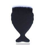 Make Up Brushes Cosmetic Professional Tail Mermaid Holder Shape Makeup Brush Foundation Cosmetic Fish Tools Kit Powder Face