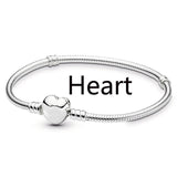 Boosbiy Silver Plated Cute Owl Snake Chain Charm Bracelet For Women Fashion Brand Bracelets DIY Jewelry Gift Making