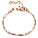 Boosbiy Silver Plated Cute Owl Snake Chain Charm Bracelet For Women Fashion Brand Bracelets DIY Jewelry Gift Making