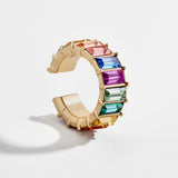 2020 New Fashion Pearl Ear Cuff Bohemia Stackable C Shaped CZ Rhinestone Small Earcuffs Clip Earrings for Women Wedding Jewelry