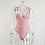Floral Lace Bodysuit Women Bandage Bodysuit Ladies 2020 Sexy Bodysuit Mesh Bodysuit Summer Overalls