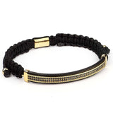 Luxury Roman Royal Crown Charm Bracelet Men Fashion 2020 New Gold Braided Adjustable Men Bracelet For Hip Hop Jewelry Gift