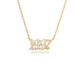 Crystal Letter Pendant Necklace For Women Zircon Number Initial Necklace 1996 1997 1998 Year Necklace Birthday Gift Collares BFF