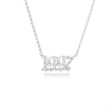 Crystal Letter Pendant Necklace For Women Zircon Number Initial Necklace 1996 1997 1998 Year Necklace Birthday Gift Collares BFF
