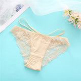 FINETOO Sexy Lace Panties Women Underwear M-XL Hollow Band Sexy Briefs Female Lingerie 7 Colors Floral Ladies Underpants Panties