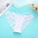 FINETOO Sexy Lace Panties Women Underwear M-XL Hollow Band Sexy Briefs Female Lingerie 7 Colors Floral Ladies Underpants Panties